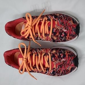 Nike Women's Sneakers - Red and Orange